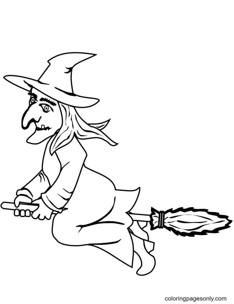 Witch Coloring Pages Printable for Free Download