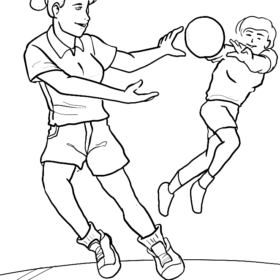 Handball Coloring Pages Printable for Free Download