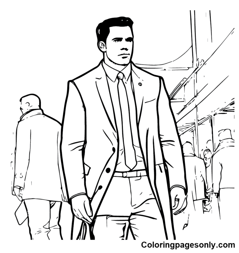 Ben Affleck Coloring Pages Printable for Free Download