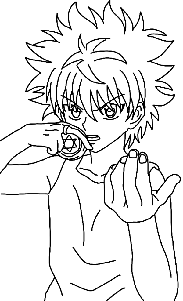 Killua Zoldyck Coloring Pages Printable for Free Download