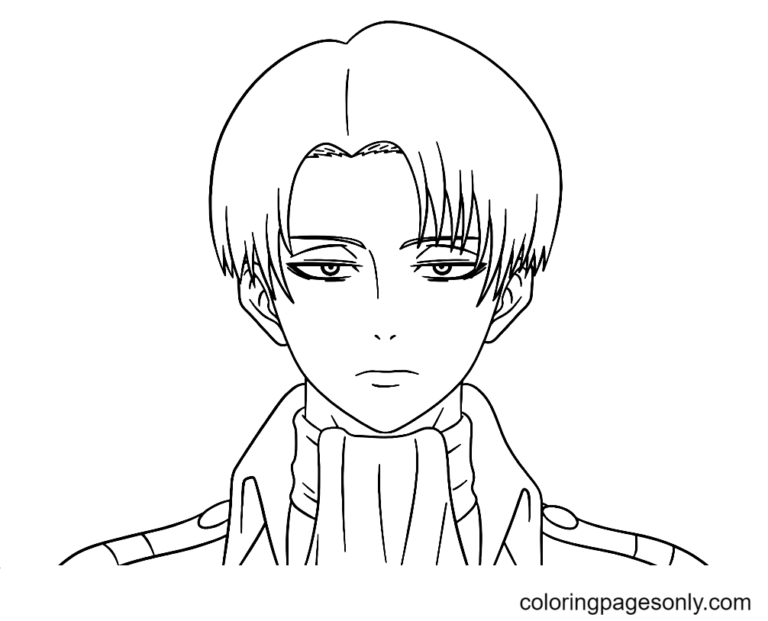 Levi Ackerman Coloring Pages Printable for Free Download