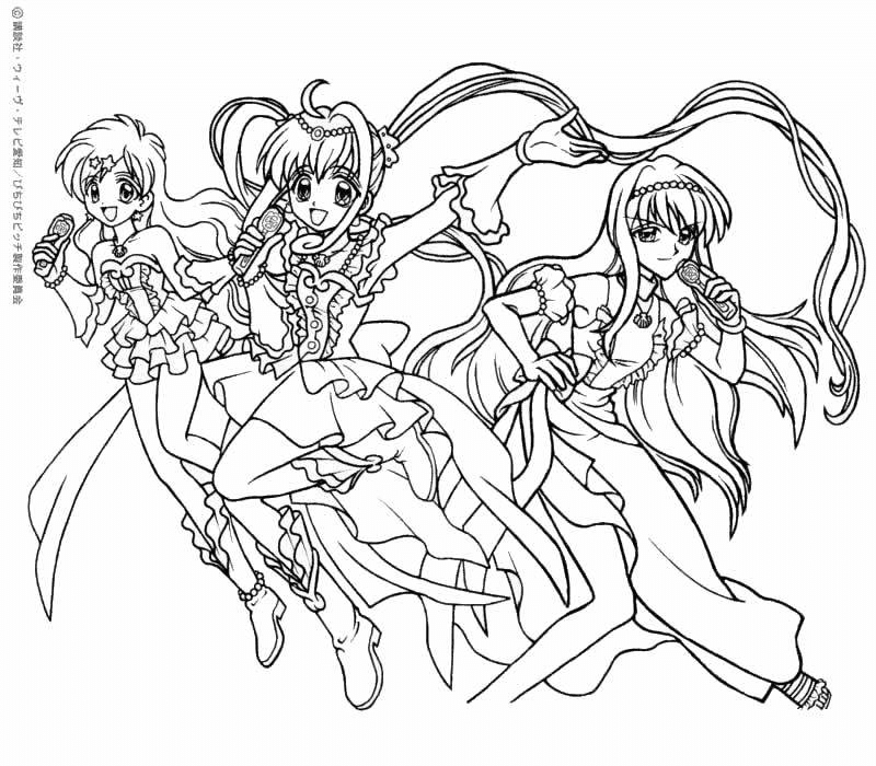 mermaid melody luchia coloring pages