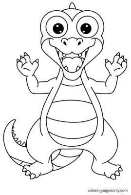 Alligator Coloring Pages Printable for Free Download