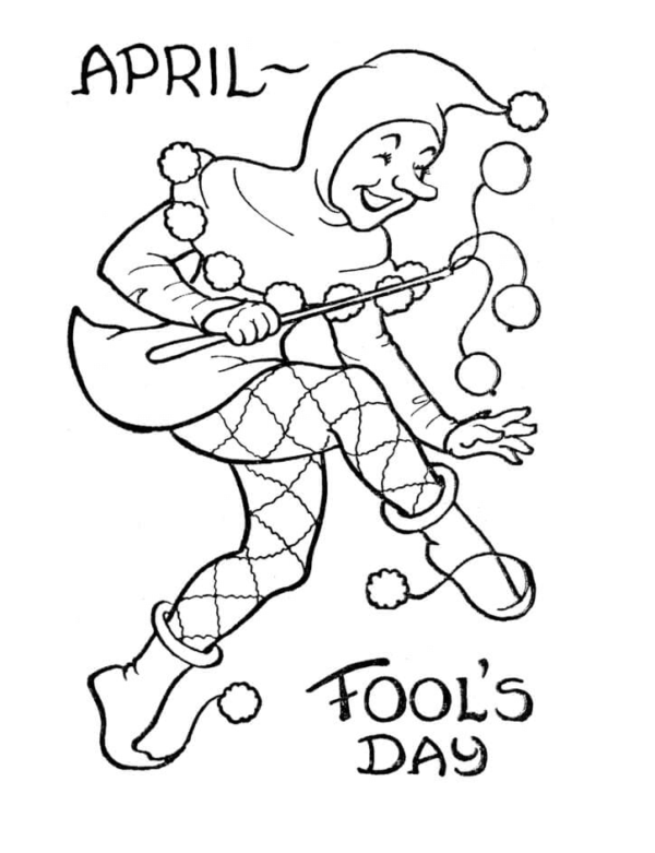 April Fools' Day Coloring Pages Printable for Free Download