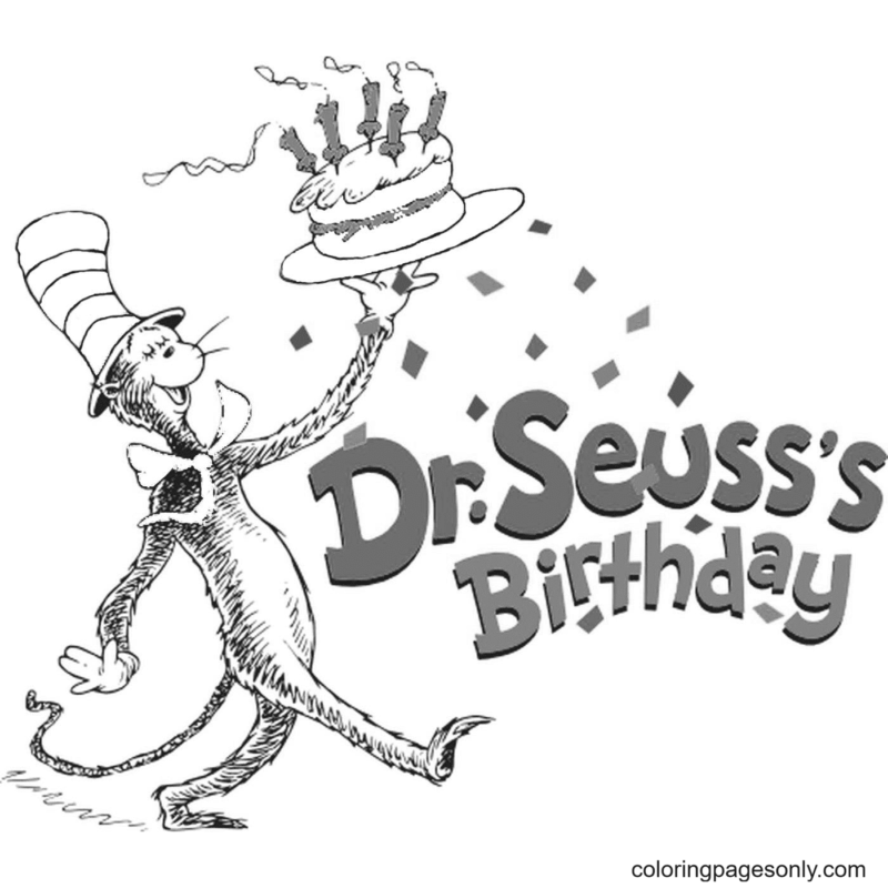 Dr. Seuss Coloring Pages Printable for Free Download