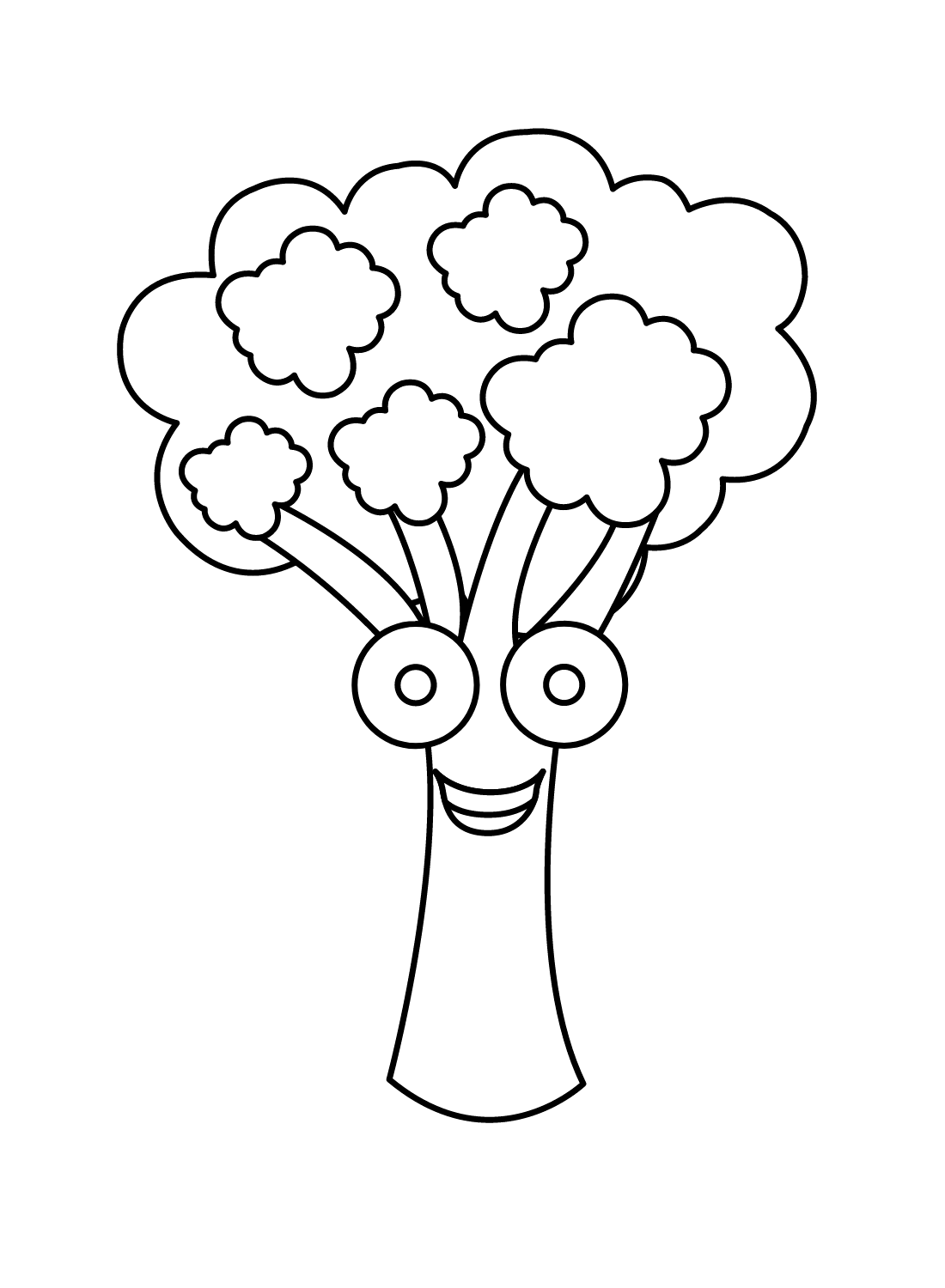 Broccoli Coloring Pages Printable for Free Download