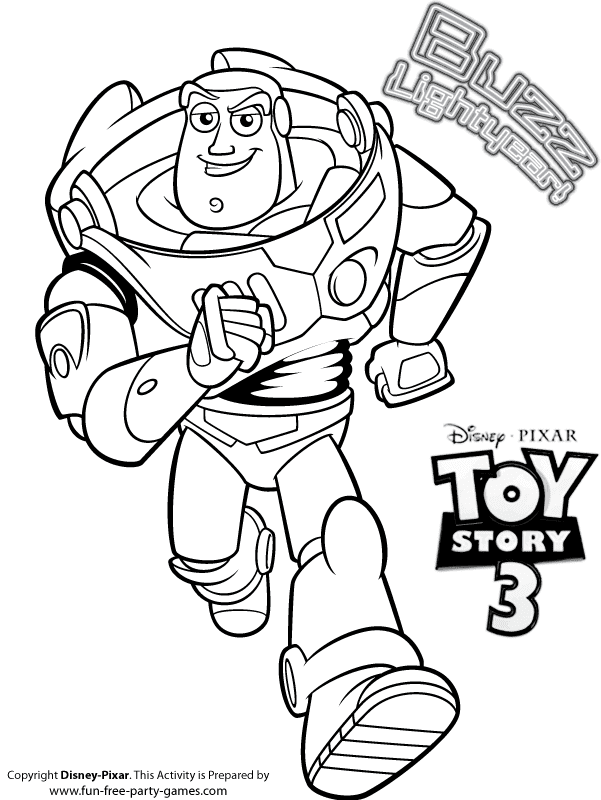 Buzz Lightyear Coloring Pages Printable for Free Download