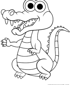 Alligator Coloring Pages Printable for Free Download