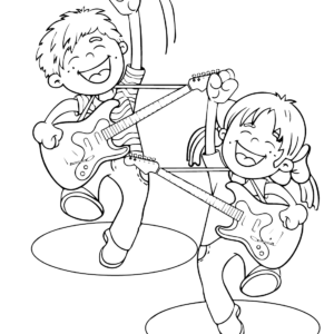 Guitar Coloring Pages Printable for Free Download