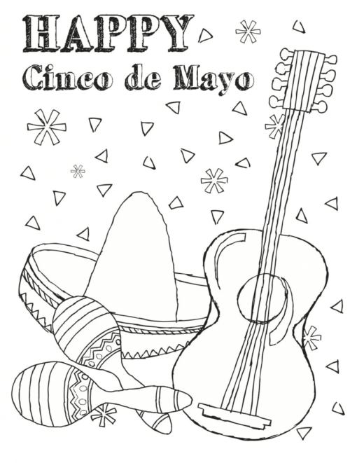 Cinco De Mayo Coloring Pages Printable for Free Download