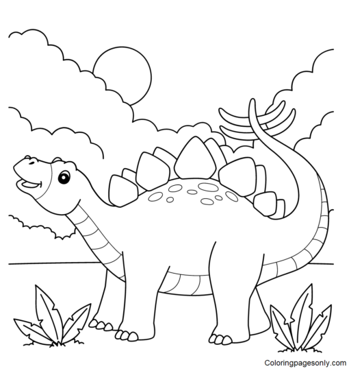 Stegosaurus Coloring Pages Printable for Free Download