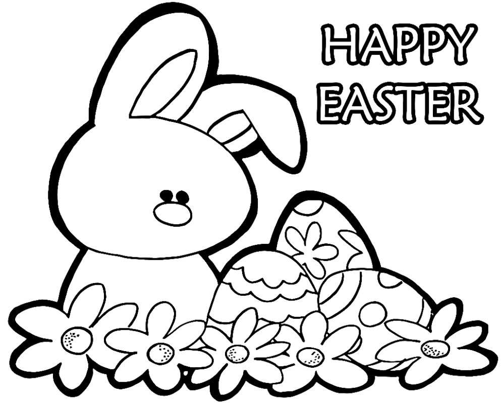 Easter Bunny Coloring Pages Printable for Free Download