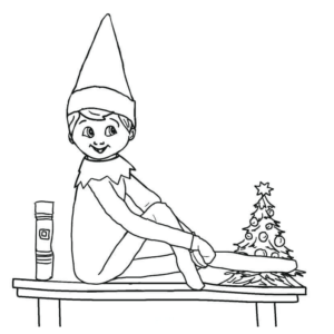 Elf Coloring Pages Printable for Free Download