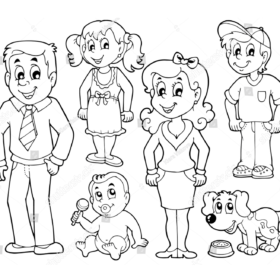 Family Coloring Pages Printable for Free Download