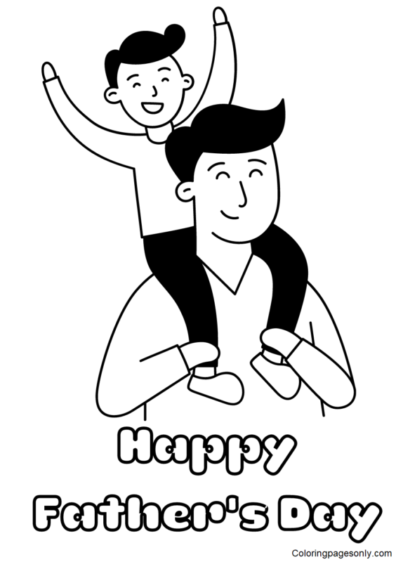 Father's Day Coloring Pages Printable for Free Download