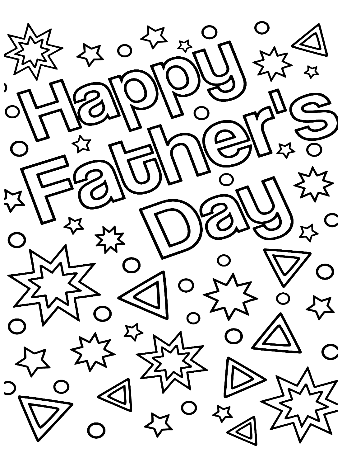 Father's Day Coloring Pages Printable for Free Download