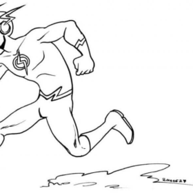 The Flash Coloring Pages Printable for Free Download