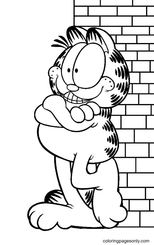 Garfield Coloring Pages Printable for Free Download