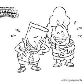 Captain Underpants Coloring Pages Printable for Free Download