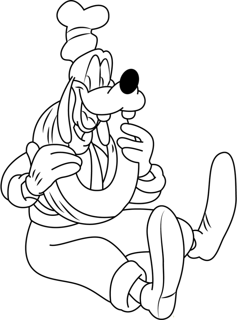 Goofy Coloring Pages Printable for Free Download