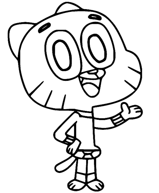 The Amazing World of Gumball Coloring Pages Printable for Free Download