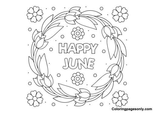 June Coloring Pages Printable for Free Download