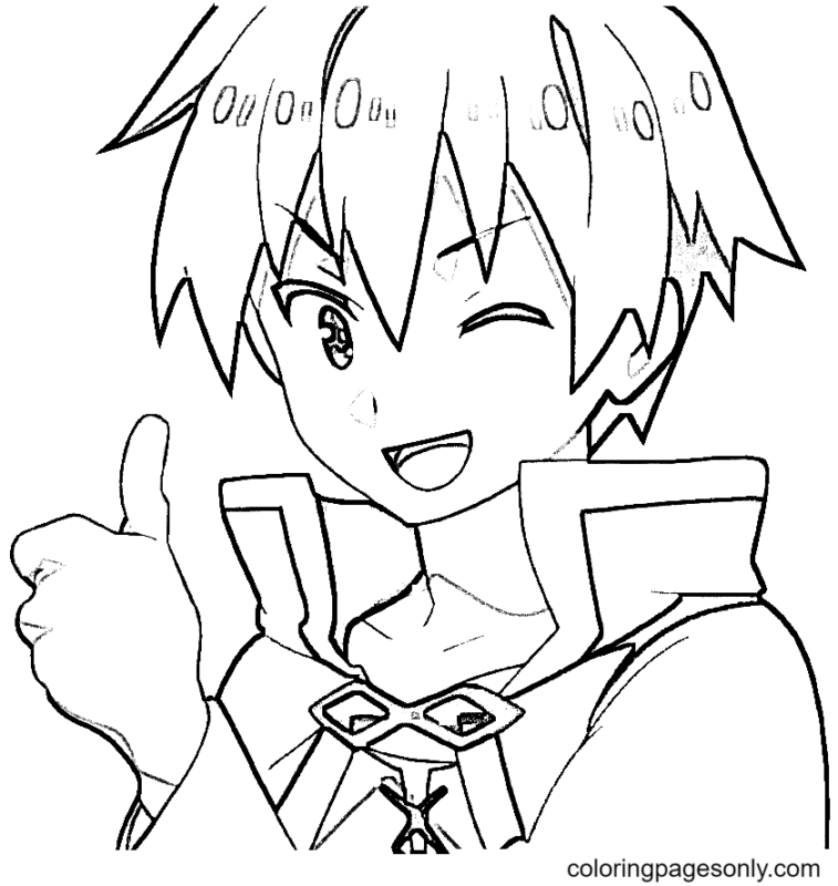 Konosuba Coloring Pages Printable for Free Download