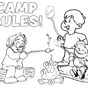 Camping Coloring Pages Printable for Free Download