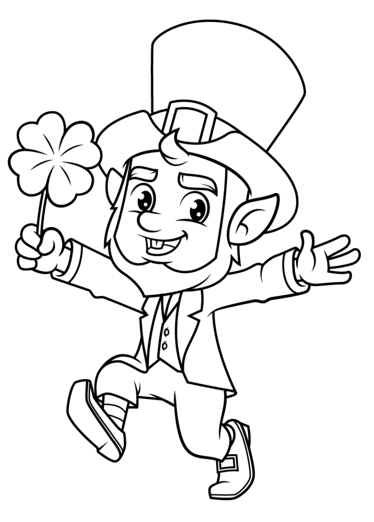 Leprechaun Coloring Pages Printable for Free Download