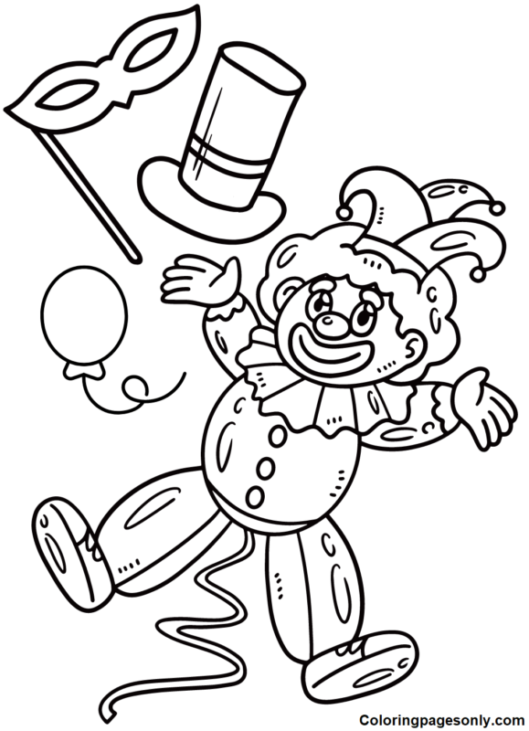 Mardi Gras Coloring Pages Printable for Free Download