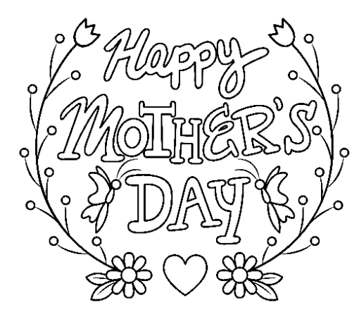 Mother's Day Coloring Pages Printable for Free Download