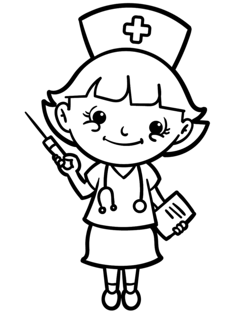 Nurse Coloring Pages Printable for Free Download