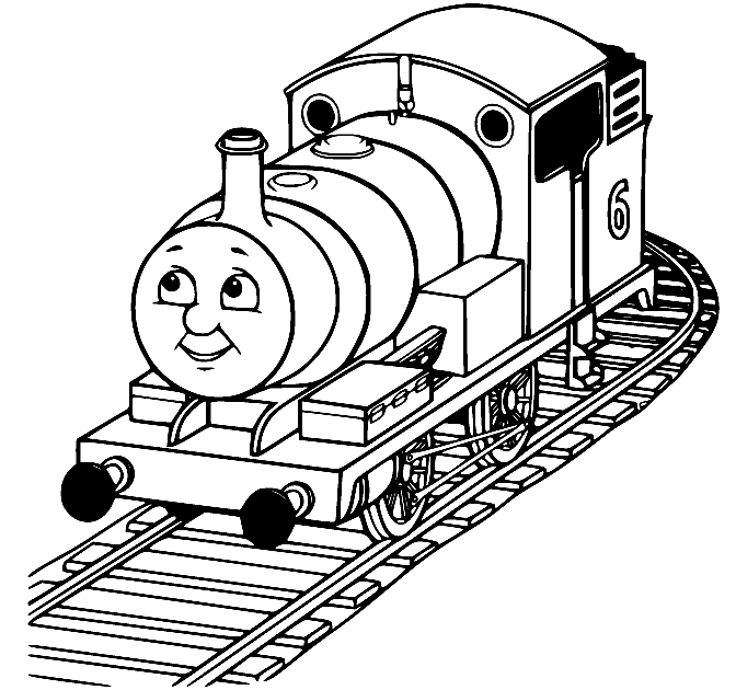thomas train free coloring pages printable