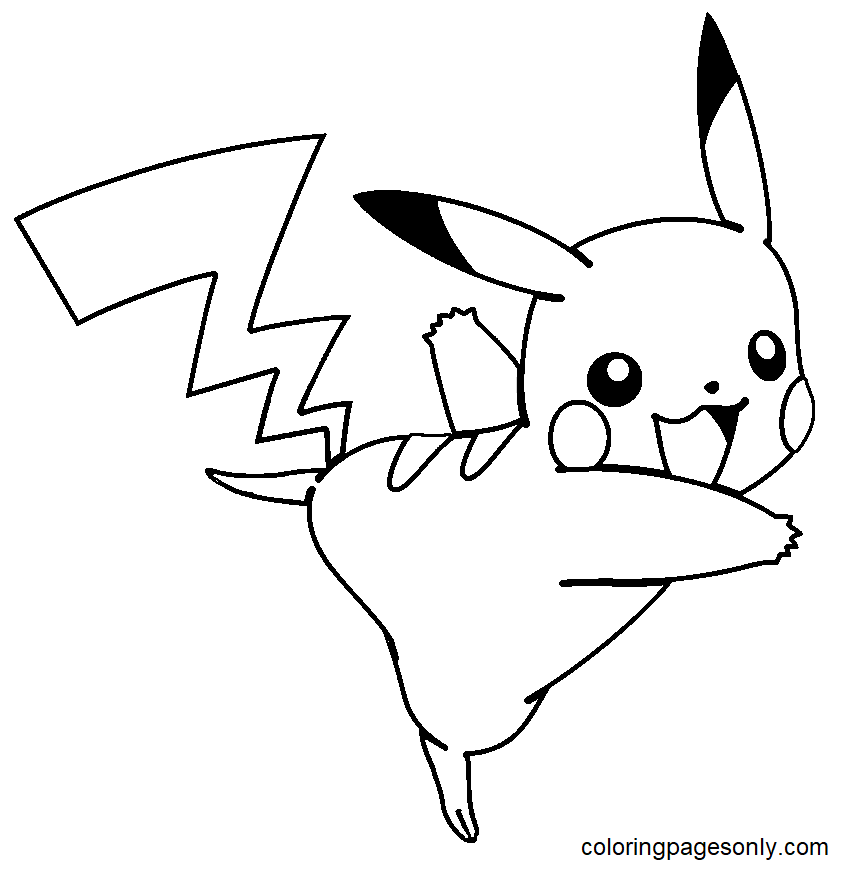 Pokemon Pikachu para colorir - Imprimir Desenhos