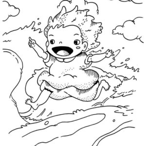 Ponyo Coloring Pages Printable for Free Download