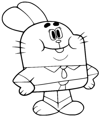 The Amazing World of Gumball Coloring Pages Printable for Free Download