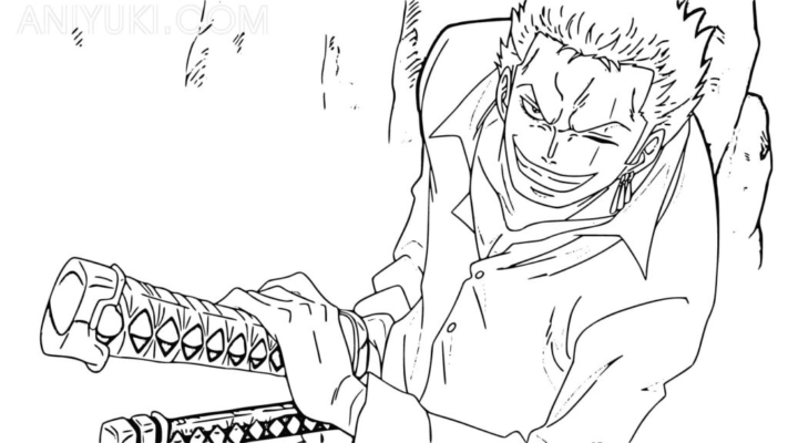 Roronoa Zoro Coloring Pages Printable for Free Download