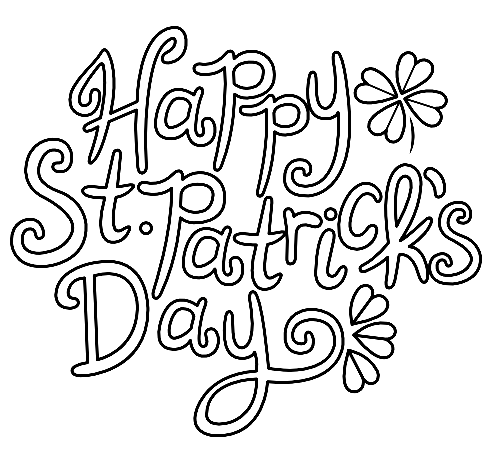 Happy St. Patricks Day Coloring Pages Printable for Free Download