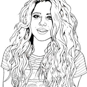 Shakira Coloring Pages Printable for Free Download