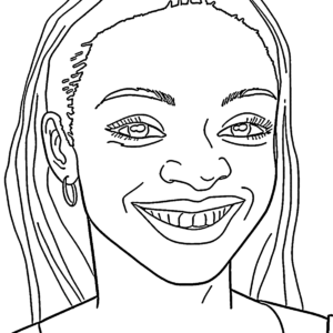 Simone Biles Coloring Pages Printable for Free Download