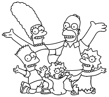 Simpsons Coloring Pages Printable for Free Download