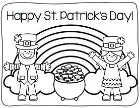 Happy St. Patricks Day Coloring Pages Printable for Free Download