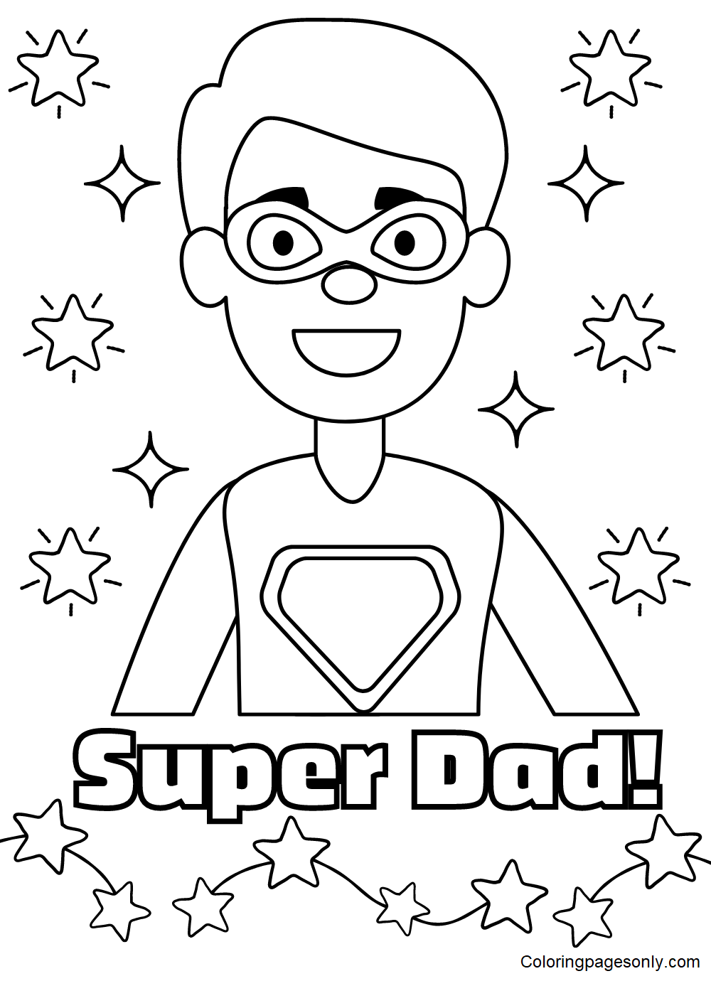 Father's Day Coloring Pages Printable for Free Download