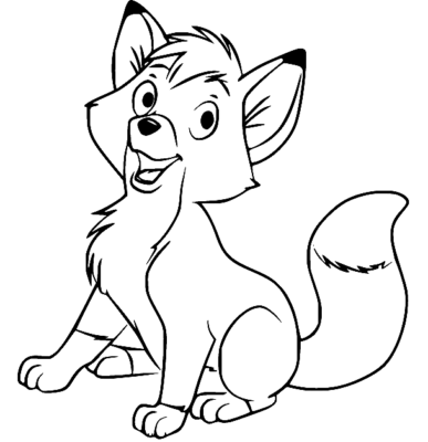 Fox and the Hound Coloring Pages Printable for Free Download