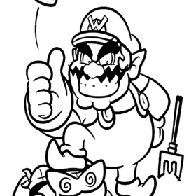 Wario Coloring Pages Printable For Free Download