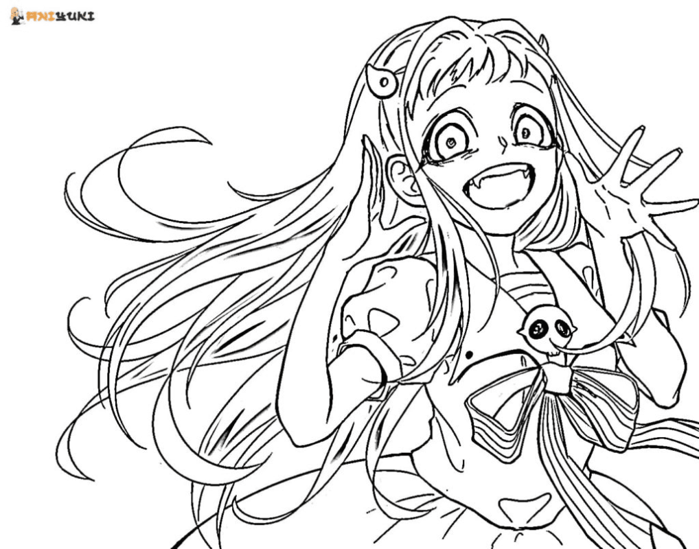 Toilet Bound Hanako-Kun Coloring Pages Printable for Free Download