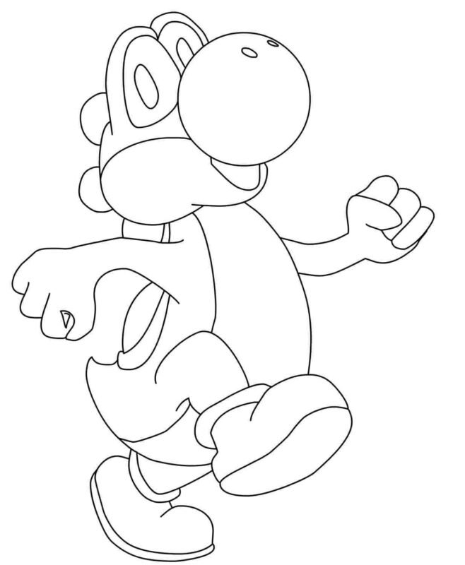 Yoshi Coloring Pages Printable for Free Download