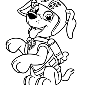 🖍️ PAW Patrol Zuma - Printable Coloring Page for Free 