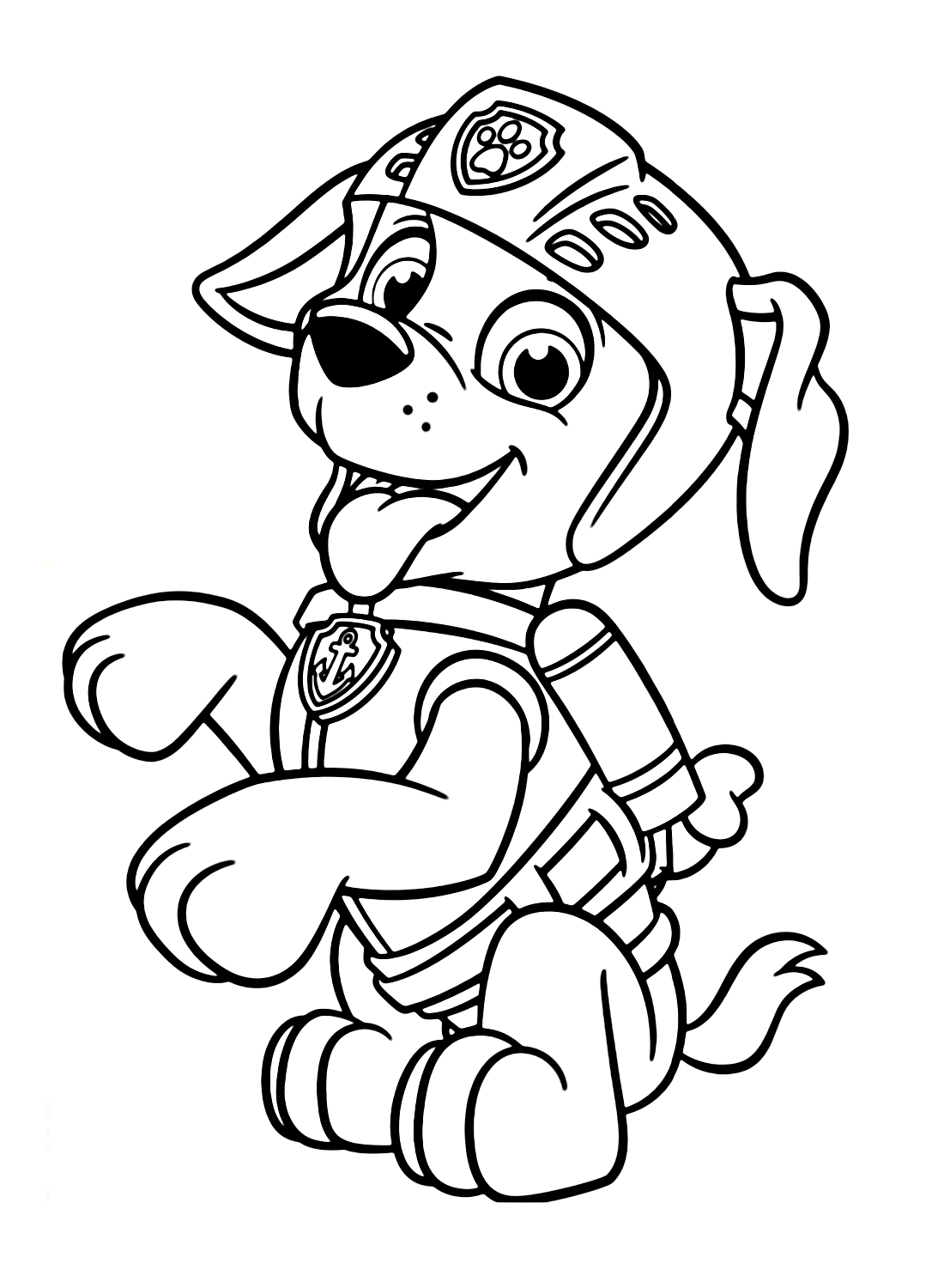paw patrol zuma coloring page