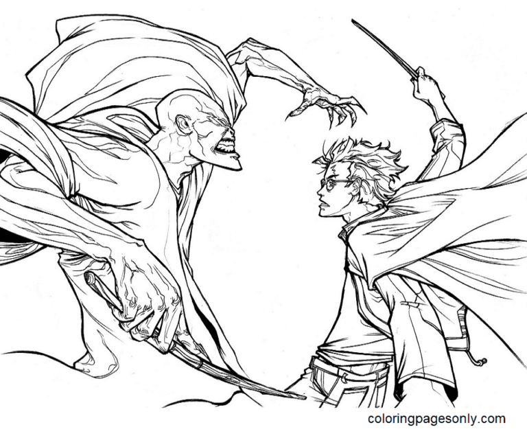 Harry Potter Coloring Pages Printable for Free Download